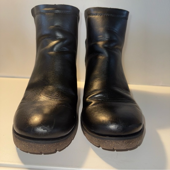 Korks Elsie Black Leather Chelsea Ankle Women’s Block Heel Boots Size:8.5 - Picture 6 of 13